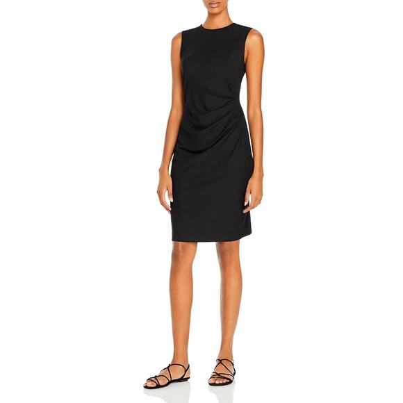 Theory Jorainna Black Sheath Jersey Stretch Sleeveless Dress Size P XS - Picture 1 of 7